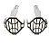 Grade Protetora Farol Milha Moto Bmw R1200 Gs R1250 Gs F800 - Imagem 2