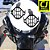 Grade Protetora Farol Milha Moto Bmw R1200 Gs R1250 Gs F800 - Imagem 2