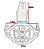 Grade Protetora Farol Milha Moto Bmw R1200 Gs R1250 Gs F800 - Imagem 7