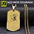 Pingente Medalha São Jorge Aço Inox - Imagem 3