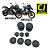 Kit Tampas Quadro Bmw R1200gs R1250gs S/logo Gs (9 Peças) - Imagem 1
