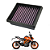 Filtro Ar Esportivo Lavável Filtro Ktm Duke 390 125/200 250 - Imagem 1