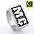 Anel Motociclista MC Rock Hip Hop Funk ( Aço inox 316l ) - Imagem 2