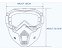 Máscara Facial Óculos Bike Motocross Capacete Motociclista - Imagem 10