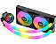 Water Cooler K-Mex WAC4, ARGB Rainbow, 240mm, Preto - Imagem 1