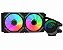Water Cooler K-Mex WAC7, ARGB Rainbow, 240mm, Preto - Imagem 1