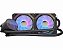 Water Cooler K-Mex WAC7, ARGB Rainbow, 240mm, Preto - Imagem 2