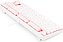 Teclado Mecânico Redragon Kumara Lunar White Single Color, LED Vermelho, ABNT2, Switch Brown, Branco, K552W-2 (PT-BROWN) - Imagem 7