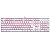 Teclado Mecânico Redragon Mitra Lunar White Single Color, LED Vermelho, ABNT2, Switch Marrom, Branco, K551W (PT-BROWN) - Imagem 1