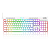 Teclado Mecânico Redragon Horus Lunar White, RGB, Switch Brown, ABNT2, Branco, K619W-RGB (PT-BROWN) - Imagem 1