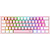 Teclado Mecânico Redragon Fizz Sakura Bubblegum, RGB, 60%, ABNT2, Switch Azul, Rosa e Branco, K617-RGB-PW (PT-BLUE) - Imagem 1