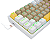 Teclado Mecânico Redragon Fizz Sunshine, RGB, 60%, ABNT2, Switch Marrom, Amarelo+Cinza+Branco, K617RGB-YL-GY-WT - Imagem 3