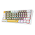 Teclado Mecânico Redragon Fizz Sunshine, RGB, 60%, ABNT2, Switch Marrom, Amarelo+Cinza+Branco, K617RGB-YL-GY-WT - Imagem 8