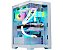 Gabinete K-Mex Poseidon, Mid-Tower, Frente e Lateral Vidro Temperado, Branco, CG-W1G4 - Imagem 1