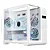 Gabinete K-Mex Cyberpunk, Mid-Tower, Display Digital, Frente lateral e Topo de Vidro Temperado, Branco, CG-W8KI - Imagem 1