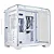Gabinete K-Mex Cyberpunk, Mid-Tower, Display Digital, Frente lateral e Topo de Vidro Temperado, Branco, CG-W8KI - Imagem 8