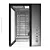 Gabinete K-Mex Cyberpunk, Mid-Tower, Frente Lateral e Topo de Vidro, Display Digital, Preto, CG-48KI - Imagem 8