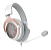Headset Redragon Luna Lunar White, P3 3.5mm e Adaptadores, Drivers de 53m, Open Back, Microfone Removível, Branco, H540W - Imagem 5