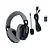 Headset Redragon Skuld Pro, LED Azul, 3 Modos Conexão, Drivers 40mm, Microfone Destacável, Preto e Cinza, H878BG - Imagem 3