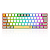 Teclado Mecânico Redragon Fizz Daylight, RGB, 60%, ABNT2, Switch Marrom, Amarelo+Branco+Cinza, K617RGB-YL-WT-GY - Imagem 1