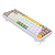 Teclado Mecânico Redragon Fizz Daylight, RGB, 60%, ABNT2, Switch Marrom, Amarelo+Branco+Cinza, K617RGB-YL-WT-GY - Imagem 7