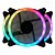 Kit 3 Cooler Fan Redragon GC-F011, 120mm, RGB, Controladora, Preto - Imagem 1