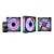 Kit 3 Cooler Fan ARGB K-Mex AATA, 3 Fans 120x120x25mm, AATAK136FTEAB0X - Imagem 1