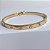 Bracelete Inspiração com Zircônia Dourado - Imagem 2