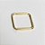 Anel Fino Quadrado Dourado - Imagem 1