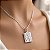 Colar Prata 925 com Pingente Placa LOVE com Coração Feminino - Imagem 2