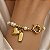 Pulseira de Pérolas de Água Doce com Fecho Boia e Pingentes Dourado - Imagem 2