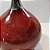 Vaso de Cerâmica Luxo Miro Madrid Vermelho com Detalhe em Prata Redondo - Imagem 3
