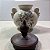 Potiche de Cerâmica Decorativo Bege com Desenho Floral - Imagem 3