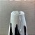 Vaso de Vidro Decorativo Branco e Preto - Imagem 2