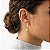 Brinco Oval com Bola Dourada Folheado a Ouro 18K - Imagem 2