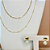 Choker Correntaria com Pérolas Folheado à ouro 18 k - Imagem 3
