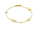 Pulseira Pérolas - Folheada à ouro 18 k - Imagem 1