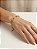 Pulseira Correntaria de Elos Alongados Folheada a Ouro 18K - Imagem 3