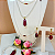 Pulseira Cristais com Gota Jade Fúcsia - Imagem 3