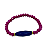 Pulseiras Cristais Pink com Pedra Jade Natural Jade facetada Azul Royal - Imagem 1