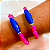 Pulseiras Cristais Pink com Pedra Jade Natural Jade facetada Azul Royal - Imagem 3