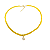 Choker Jade Amarelo Facetado - Pingente Ponto de Luz - Imagem 1