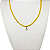 Choker Jade Amarelo Facetado - Pingente Ponto de Luz - Imagem 2
