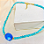 Choker Jade Rondel Turquesa com Pingente Pedra Jade Oval Facetada - Imagem 2
