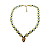Colar Jade Amarelo Claro com Pingente Gota Zircônia Peach - Imagem 1