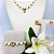 Colar Jade Amarelo Claro com Pingente Gota Zircônia Peach - Imagem 2
