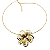 Choker Folheado à Ouro 18 k com Pingente Flor - Imagem 1