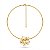 Choker Flor Dourado – Folheado a Ouro 18k - Imagem 1
