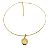 Choker Pingente Nossa Senhora Aparecida - Folheado à Ouro 18 K - Imagem 1