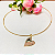 Choker  Pingente Coração - Folheado à Ouro 18 K - Imagem 2